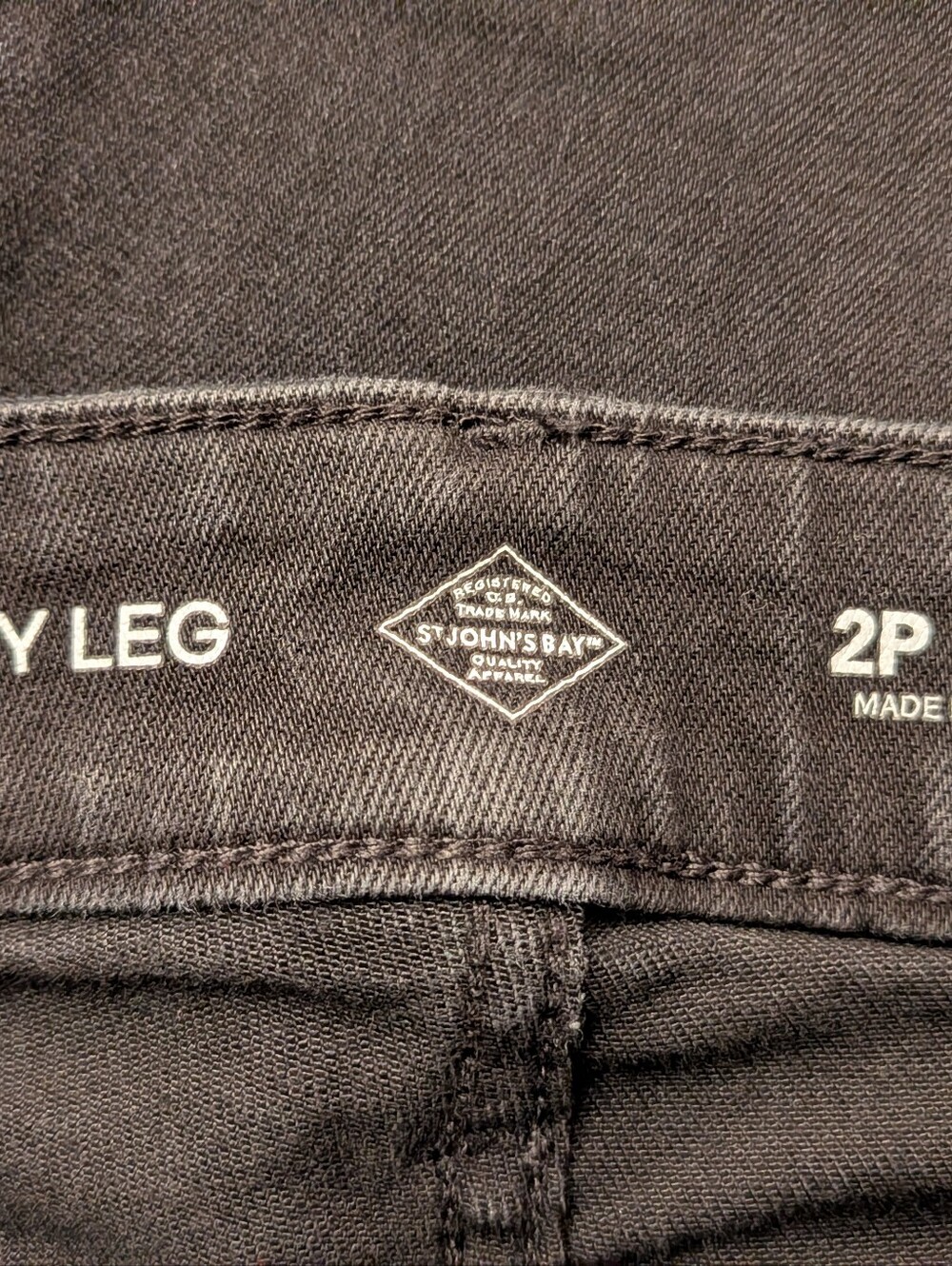 St. John's Bay Black Denim Skinny Jeans - Picture 10 of 12